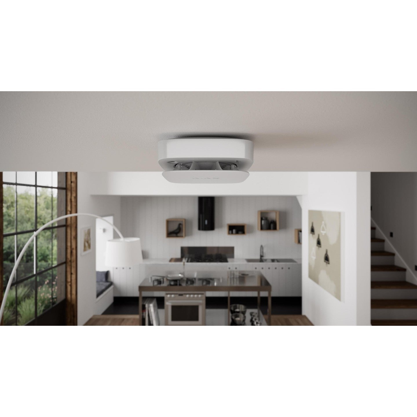 AJAX Czujnik - ciepła/dymu/tlenku węgla FireProtect 2 RB (Heat/Smoke/CO) - black