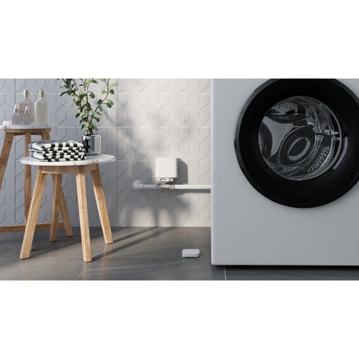 AJAX Inteligentny zawór kulowy WaterStop (1" valve) - white