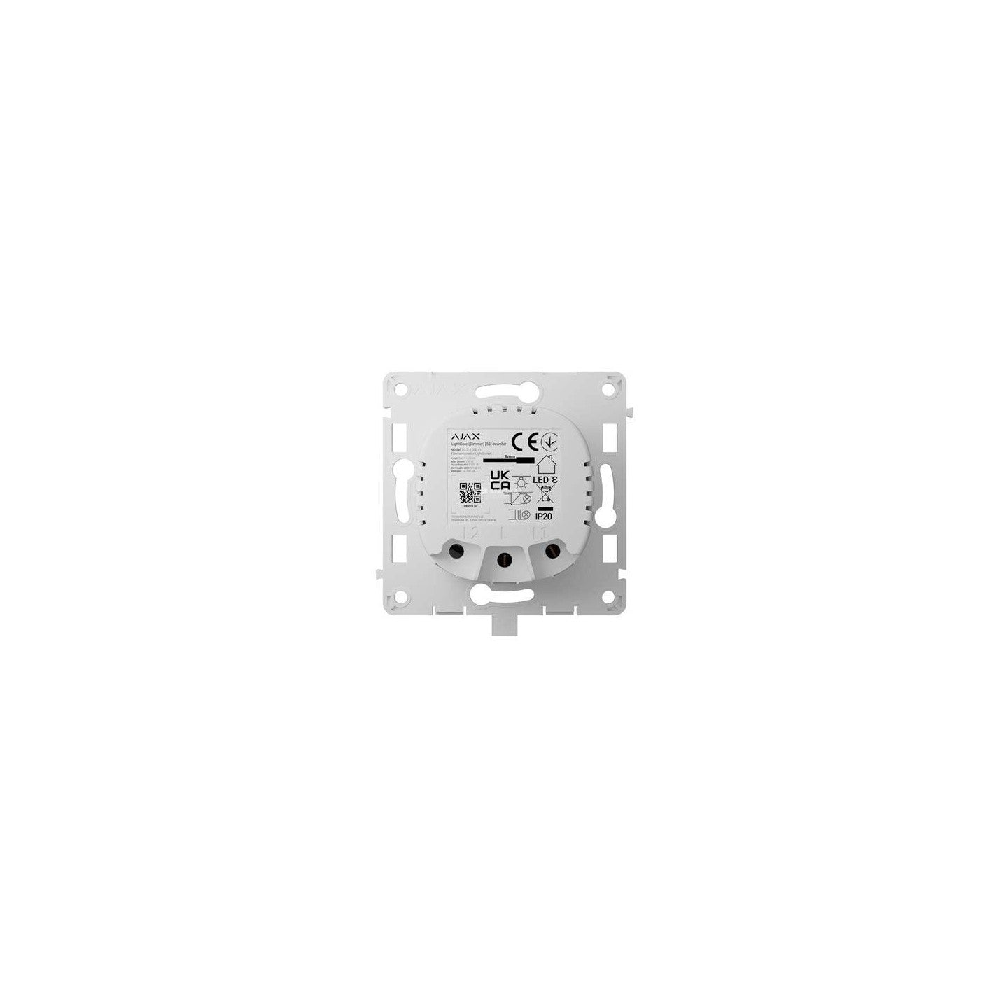 AJAX Włącznik światła LightCore Dimmer vertical (white)