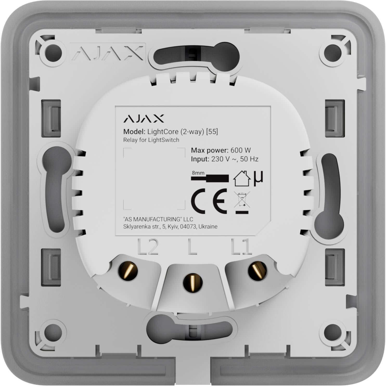 AJAX Włącznik światła LightCore (2-way) vertical