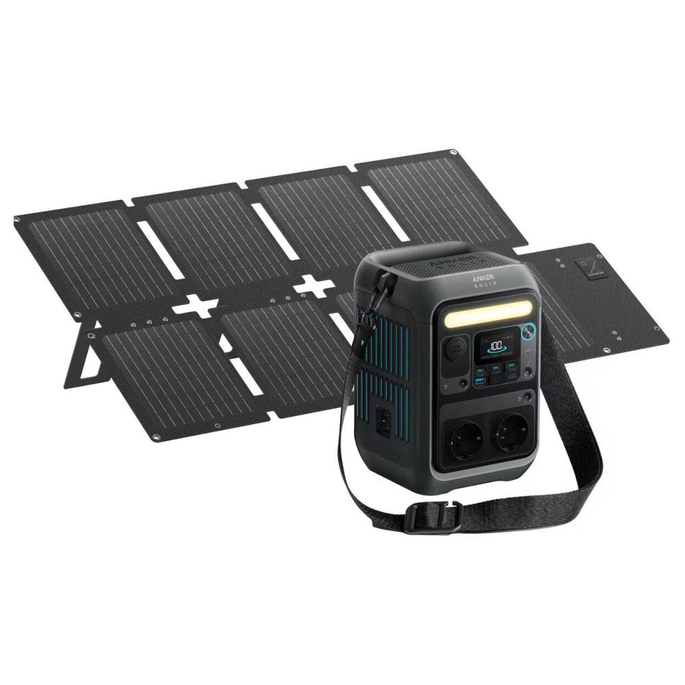 Zestaw Przenośna stacja zasilania Anker Solix C300X 288Wh 300W + Panel solarny PS60 60W