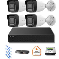 Zestaw monitoringu Hilook 4x kamera IPC-B160HA-LU z dyskiem z 2TB