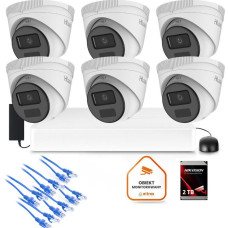 Zestaw monitoringu Hilook 6x kamera IPC-T221H-C z dyskiem 2TB