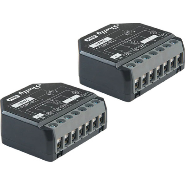 Set of 2 Shelly 2PM Gen4 Zigbee/Matter Controllers