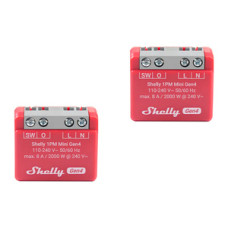 Set of 2 Controller Shelly 1PM Mini Gen4 Zigbee/Matter