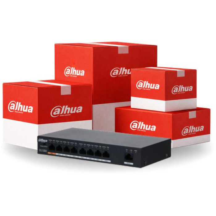 SWITCH DAHUA PFS3009-8ET1GT-96-V2 Opakowanie zbiorcze 10szt