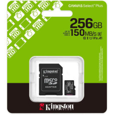 Karta pamięci microSD Kingston Canvas Select Plus microSDXC C10 UHS-I 256GB