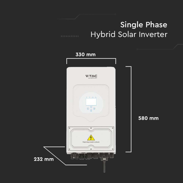 Falownik hybrydowy 5kW Deye SUN-6K-SG05LP1-EU 1 fazowy On-Grid/Off-Grid IP65