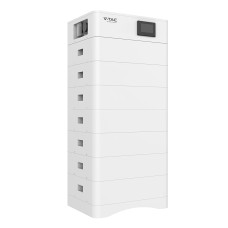 Wysokonapięciowy modułowy magazyn energii V-TAC OHS35K-100 o pojemności 35,84kWh. w zestawie podstawa + (7*5,12kWh) moduły bateryjne VT-OH-5K LiFePO4 5.12V 100Ah + moduĹ‚ kontrolny BMS wraz z okablowaniem