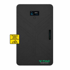 VT-14033 14.33kWh ULTRA THIN WALL MOUNTED LITHIUM BATTERY-6000 CYCLES BLACK