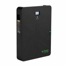 VT-14033 14.33kWh ULTRA THIN WALL MOUNTED LITHIUM BATTERY-6000 CYCLES BLACK