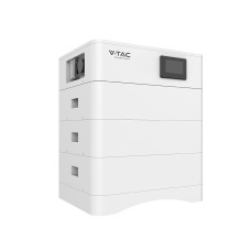 Wysokonapieciowy modułowy magazyn energii V-TAC OHS15K-100 o pojemności 15,36kWh. w zestawie podstawa + (3*5,12kWh) moduĹ‚y bateryjne VT-OH-5K LiFePO4 5.12V 100Ah + moduł‚ kontrolny BMS wraz z okablowaniem