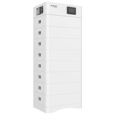 Wysokonapięciowy modułowy magazyn energii V-TAC OHS40K-100 o pojemności 40,96kWh. w zestawie podstawa + (8*5,12kWh) moduĹ‚y bateryjne VT-OH-5K LiFePO4 5.12V 100Ah + moduł‚ kontrolny BMS wraz z okablowaniem
