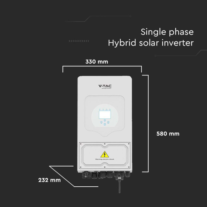 Falownik hybrydowy 6kW Deye SUN-6K-SG03LP1-EU 1 fazowy On-Grid/Off-Grid IP65