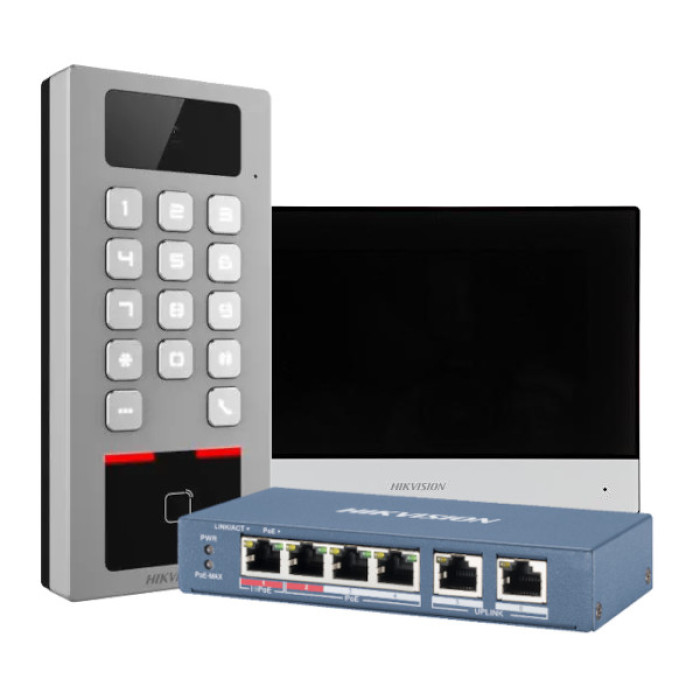 Zestaw wideodomofonu z funkcją kontroli dostępu HIKVISION