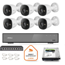Zestaw monitoringu Imou 6x kamera IPC-PS3E-5M0-0280B 5MP tuba POE