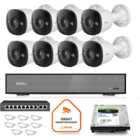 Zestaw monitoringu Imou 8x kamera IPC-PS3E-5M0-0280B 5MP tuba POE