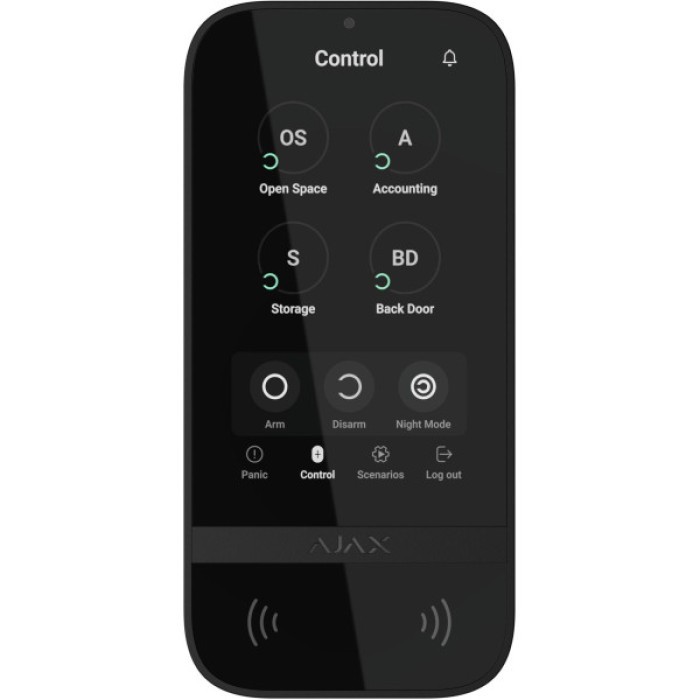 AJAX Manipulator Superior KeyPad TouchScreen black - Fibra