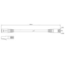 PATCHCORD SKRĘTKA GETFORT CAT.5E UTP 1m żółty
