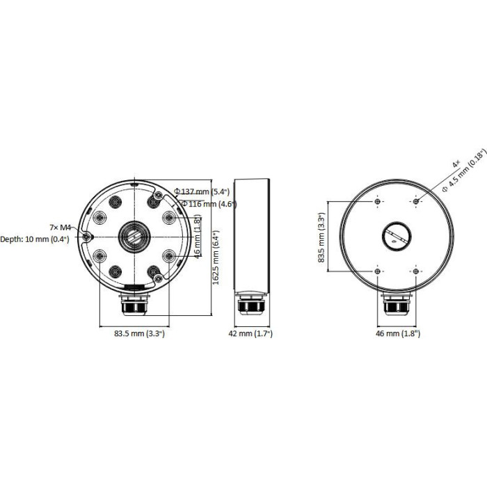 ADAPTER HIKVISION DS-1280ZJ-DM21
