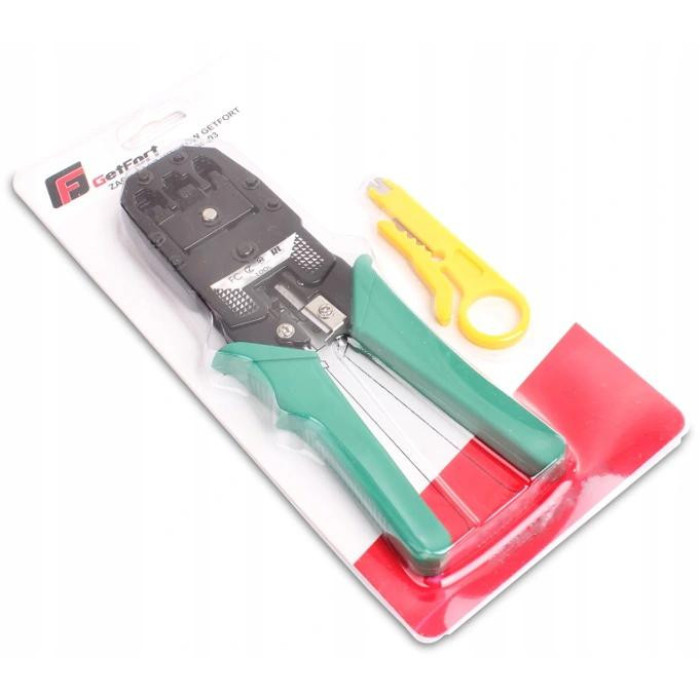 Zaciskacz wtyków Getfort RJ45 / RJ12 / RJ11 (8p 6p 4p) NGF-03