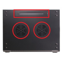 SZAFA RACK GETFORT 19 CALI 15U 600X550 WISZĄCA DWUSEKCYJNA