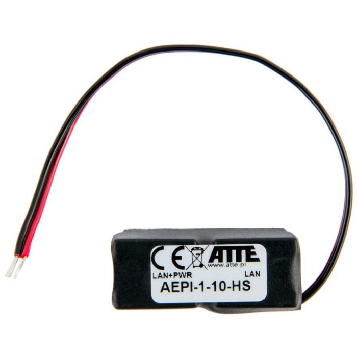 Adapter PoE PASSIVE 1 kanałowy 10/100 ATTE AEPI-1-10-HS