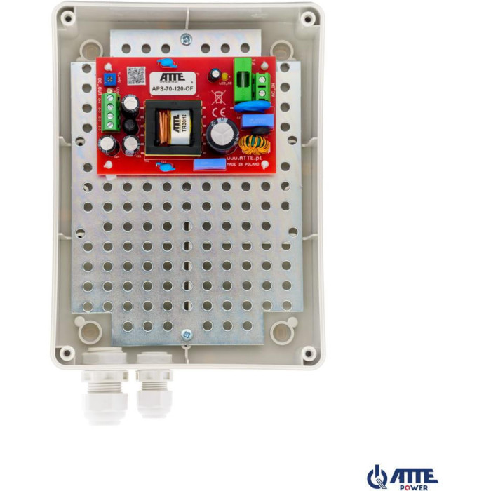 Zasilacz sieciowy SMPS 12V 6A 72W ATTE APS-70-120-M1