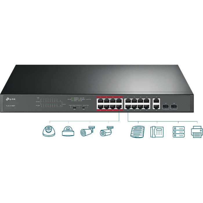 SWITCH TP-LINK TL-SL1218MP