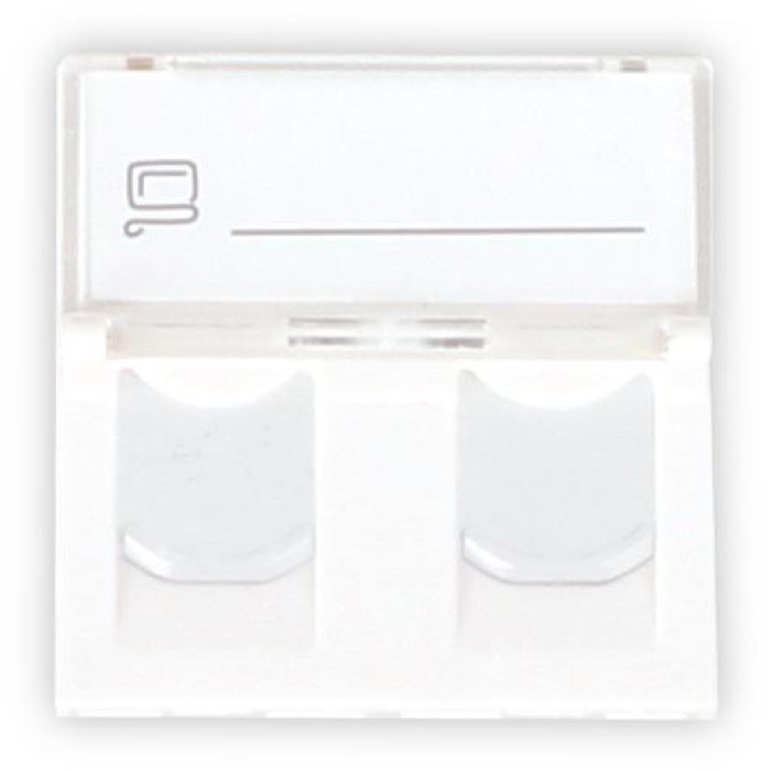ADAPTER GETFORT 2 MOD 2XRJ45 MOSAIC 45x45mm