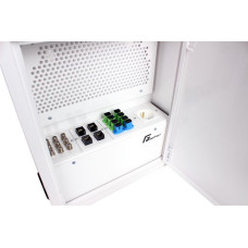 Blacha montażowa do szaf multimedialnych gniazda światłowodowe