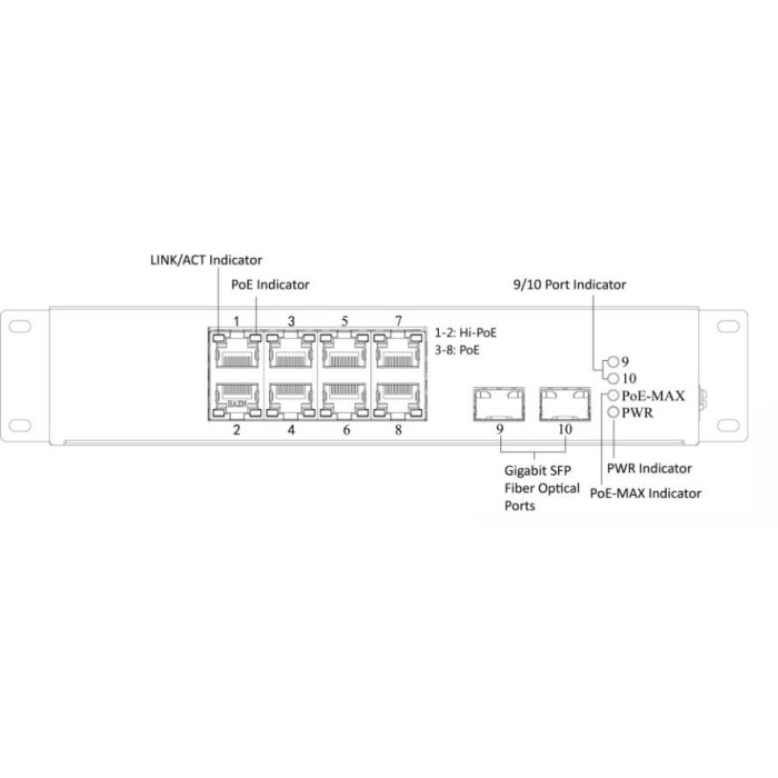 SWITCH HIKVISION DS-3T0510HP-E/HS