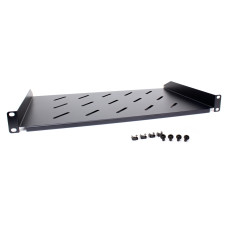 Półka rackowa uniwersalna Getfort 19 cali 1U 270mm Czarna