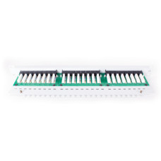 PATCH PANEL UTP CAT.6 24 PORTY SZARY PGF-6UTP24-B5-G GETFORT