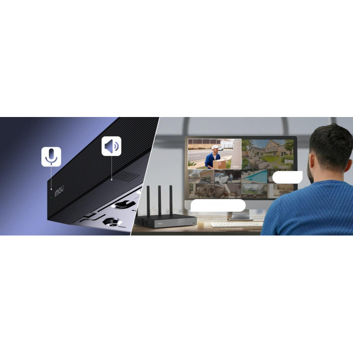 Rejestrator IP Imou NVR-N110W-8A0E Wi-Fi 10- kanałowy