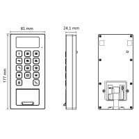 TERMINAL KONTROLI DOSTĘPU HIKVISION DS-K1T502DBWX-C
