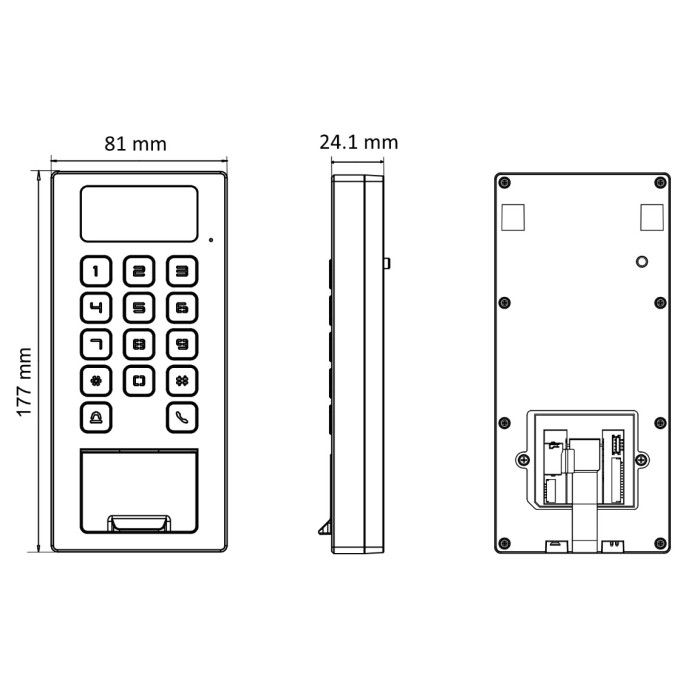 TERMINAL KONTROLI DOSTĘPU HIKVISION DS-K1T502DBWX-C