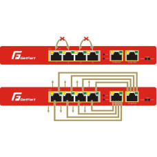 SWITCH POE GETFORT 4+1+SFP Gigabit Ethernet 65W