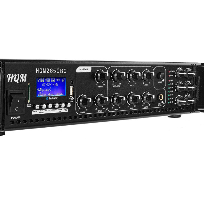Wzmacniacz PA HQM2650BC RADIO FM/MP3/BT 650W