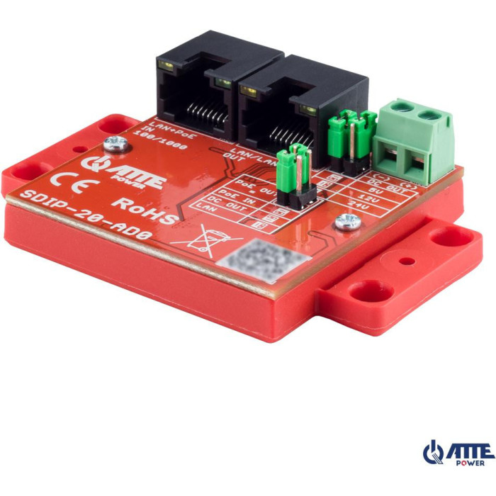 Adapter PoE obniżający napięcie ATTE SDIP-20-AD0