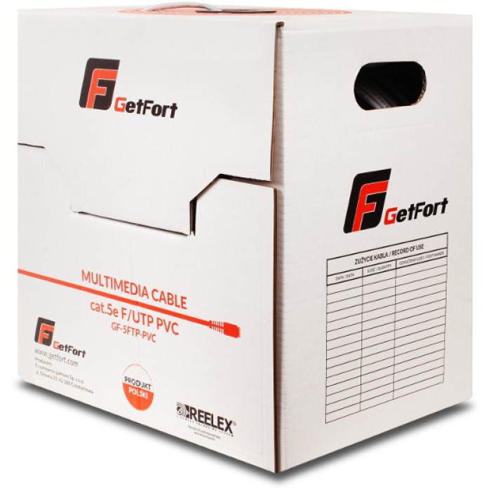 KABEL SKRĘTKA GETFORT PREMIUM CAT.5E F/UTP PVC 305m