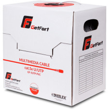 KABEL SKRĘTKA GETFORT PREMIUM CAT.5E U/UTP PVC 1m