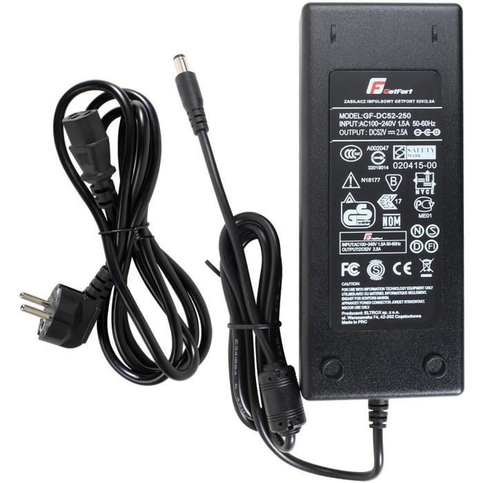 ZASILACZ IMPULSOWY GETFORT 52V/2.5A (130W)