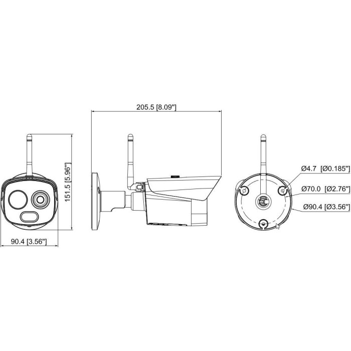 KAMERA TERMOWIZYJNA DAHUA TPC-BF1241-B7F8-S2