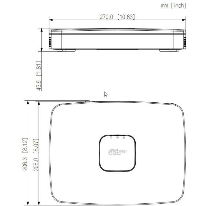 REJESTRATOR IP DAHUA NVR2108-8P-I2