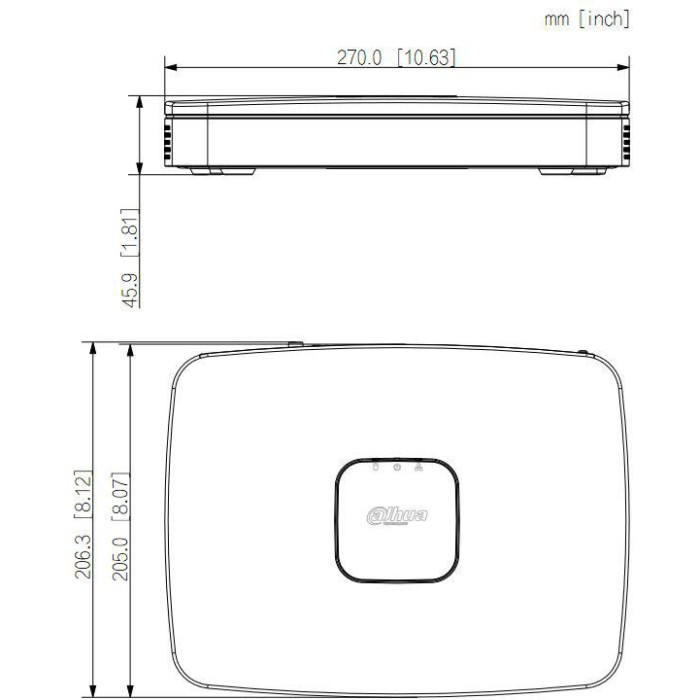 REJESTRATOR IP DAHUA NVR2108HS-8P-I2