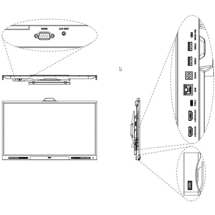 MONITOR TABLICA INTERAKTYWNA DAHUA LPH98-MC470-P