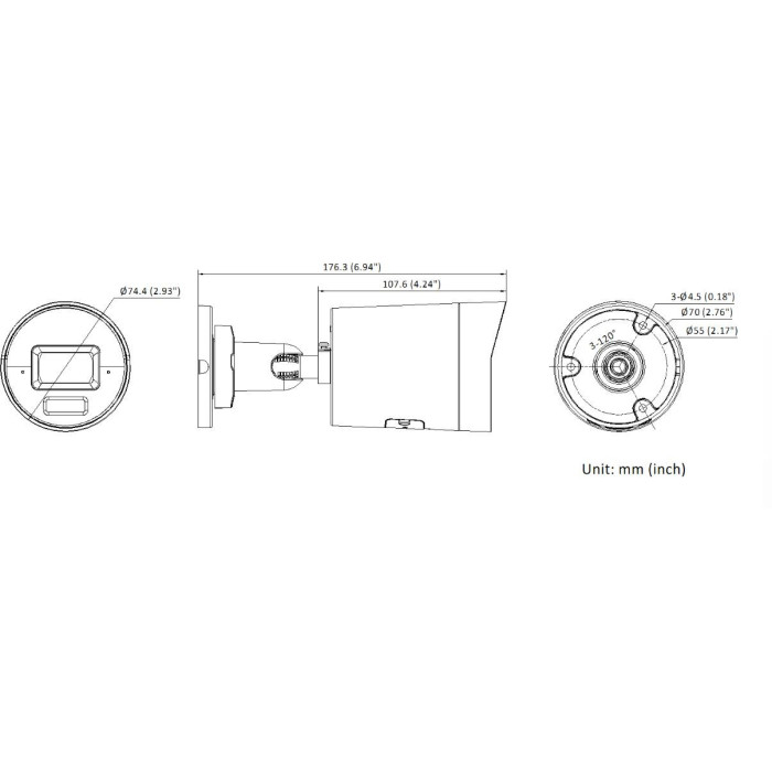 Kamera IP Hikvision DS-2CD2067G3-LI2UY/SL 2.8mm