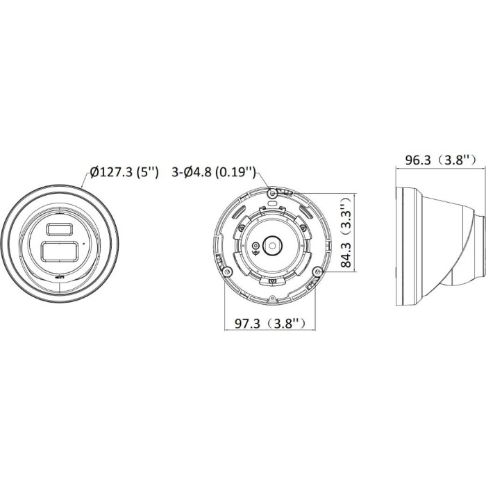 Kamera IP Hikvision DS-2CD2363G2-LI2U(2.8mm)(BLACK)