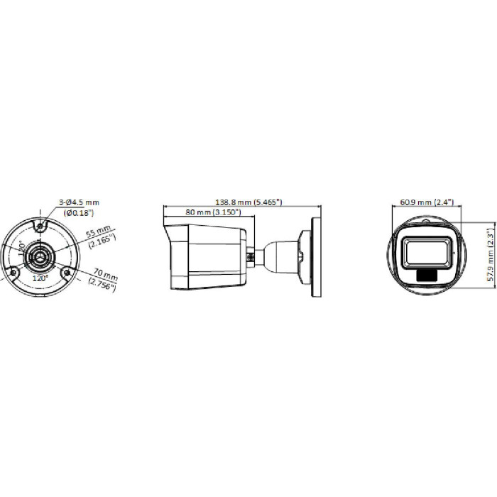 KAMERA 4W1 HIKVISION DS-2CE16U0T-LF(2.8mm)(O-STD)